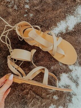 Oasis Society Lace-Up Sandal